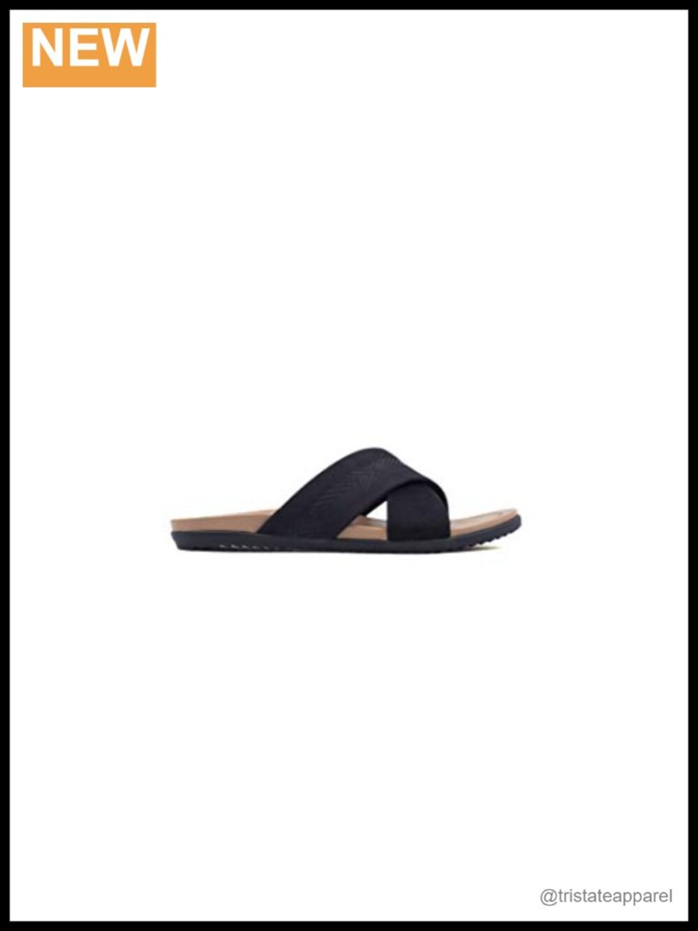 Water-Resistant Leather-Wrapped Slide Sandal Outdoor Slingback